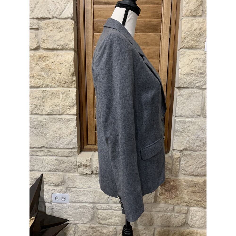 Pendleton Size 6 Petite Gray Wool Jacket/Blazer T… - image 4
